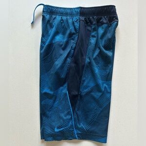 Nike Dri-Fit navy and blue pattern in size YL